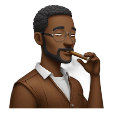 tobi lutke smoking a shopify branded cigar sticker