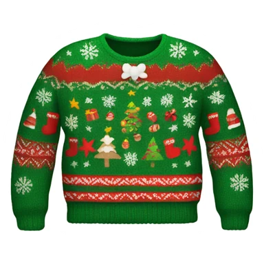 Ugly Christmas sweater sticker
