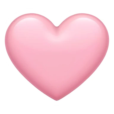 Soft pink heart  sticker