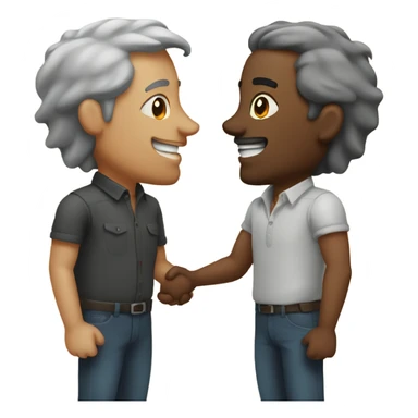 Two men loving each other  sticker