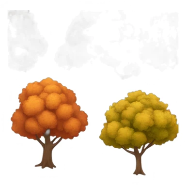 Autumn trees sticker
