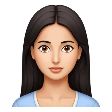 pretty genmoji that looks like Katrina Kaif sticker