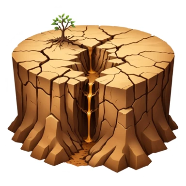 earthquake crack sticker