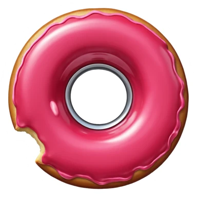 Car with donut wheels  sticker