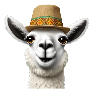 llama-agree with some Pakistani sindhi with wearing sindhi cap touch  sticker