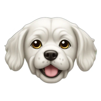 chien avec noeud  sticker