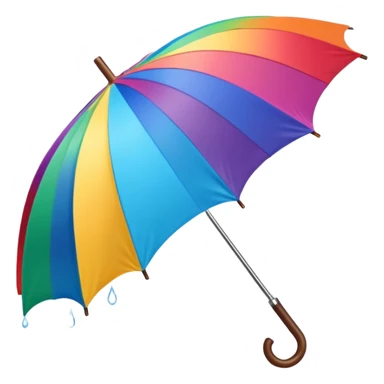 colorful umbrella for rain sticker