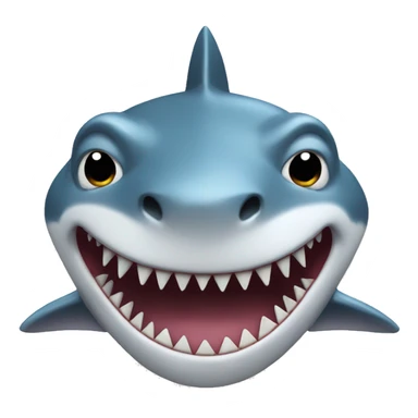 Shark with dog legs sticker