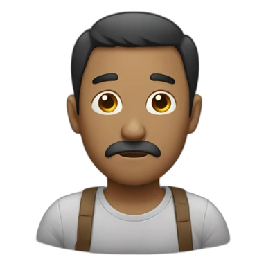 Hombre divertido triste sticker