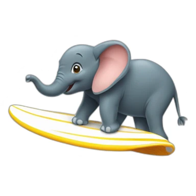 Un éléphant qui surf sur le dos d une souris sticker