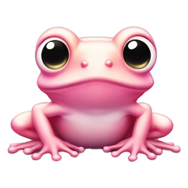 Light pink Fairy frog with gradient wings sticker
