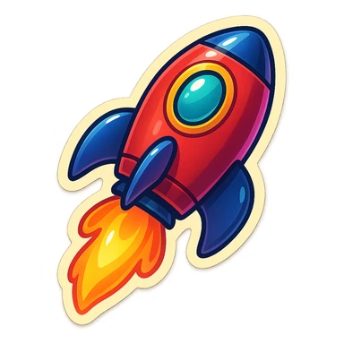 rocket sticker