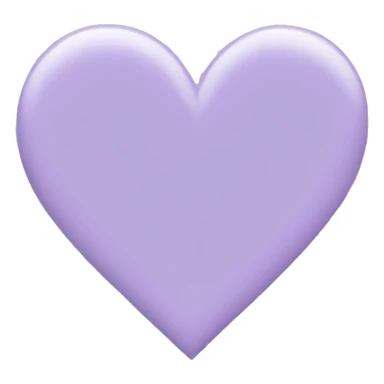 Lavender color heart  sticker