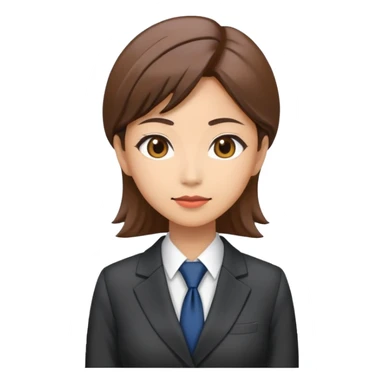 Japanese professional woman in business suit sticker