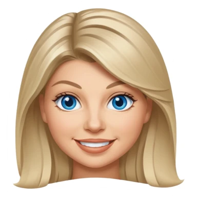 Fergie with blue eyes sticker