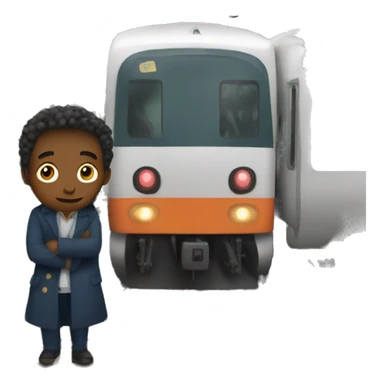 stopping for the train sticker