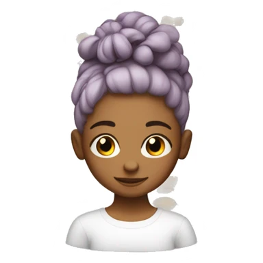 bambine capelli ner sticker