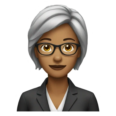 women with glasses sticker