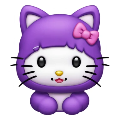 Hellokitty PurPle sticker