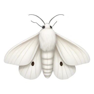 White moth sticker