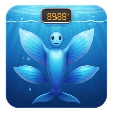 blue body scale sticker