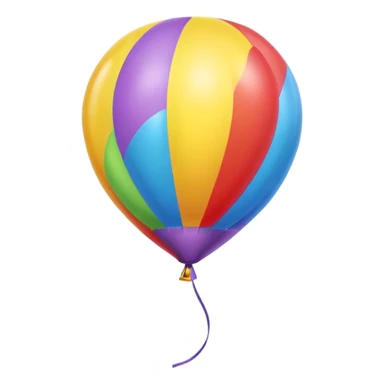 Colorful balloon (balão colorido) sticker