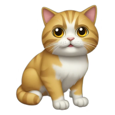 Gato persa  subido a un árbol sticker