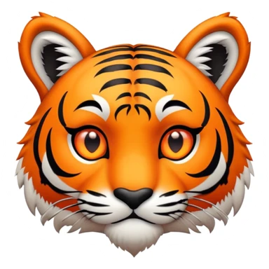 love-struck tiger face with heart eyes for Twitch emote sticker
