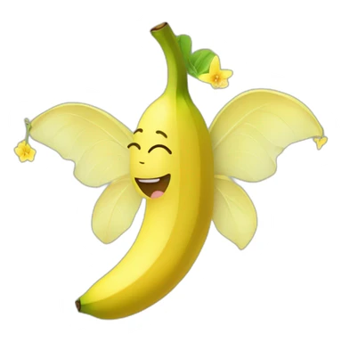 Banana as a fairy sticker