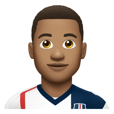 Mbappé with ball sticker