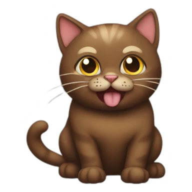 Poop cat sticker