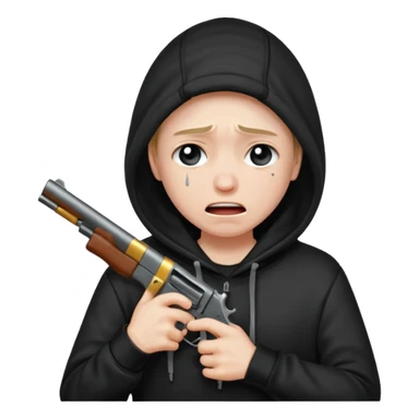 Ked af det emoji hvor den skyder sig selv  sticker