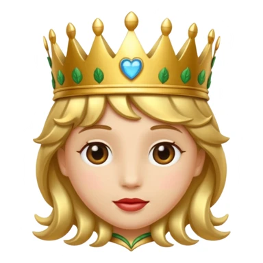heart wearing a laurel crown sticker