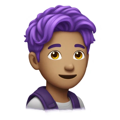  Namjoon with purple hair sticker