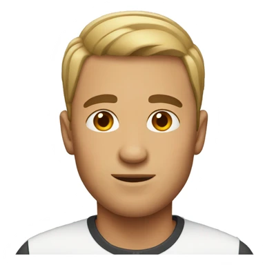 men with short hair sticker