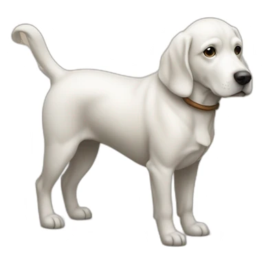 Chien avec un cheval et un cœur sticker