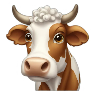 Curly Cow sticker