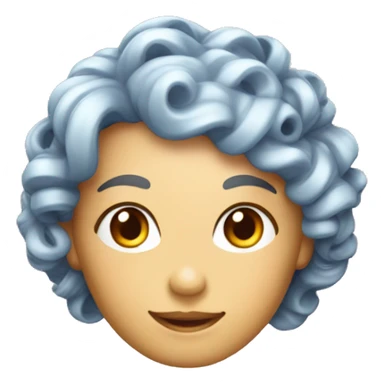 a plastic curler for hair no human sticker