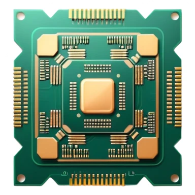 glowing chip or microprocessor symbolizing artificial intelligence sticker