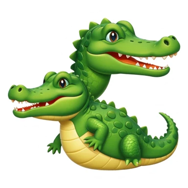 simple gator icon sticker