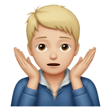 Person grabbing their neck with both hands sticker