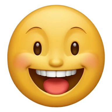 Classic iPhone laughing emoji  sticker