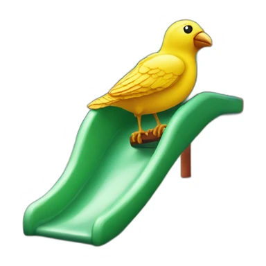 playground slide as a bird sticker
