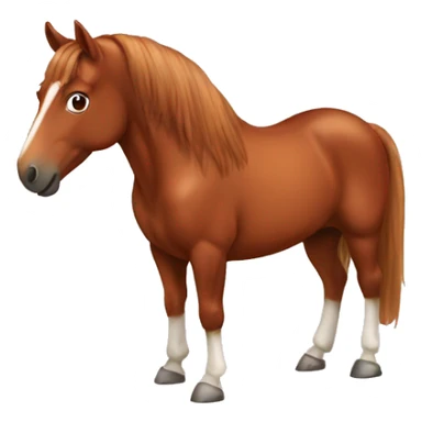 chestnut horse sticker