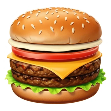 cooked hamburger patty no toppings sticker