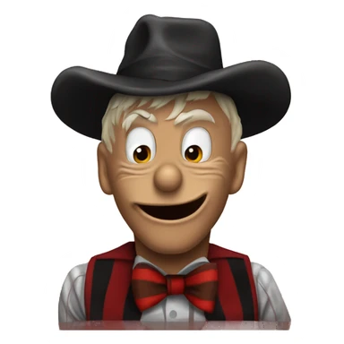 donald duck mixed freddy krueger sticker