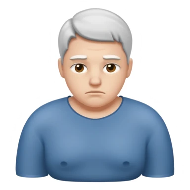 Human with bad posture  sticker