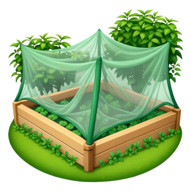 garden bed insect netting  sticker