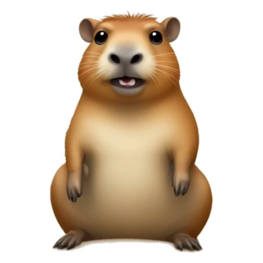 Capybara on surf board sticker