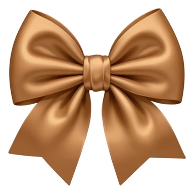 Light brown bow  sticker